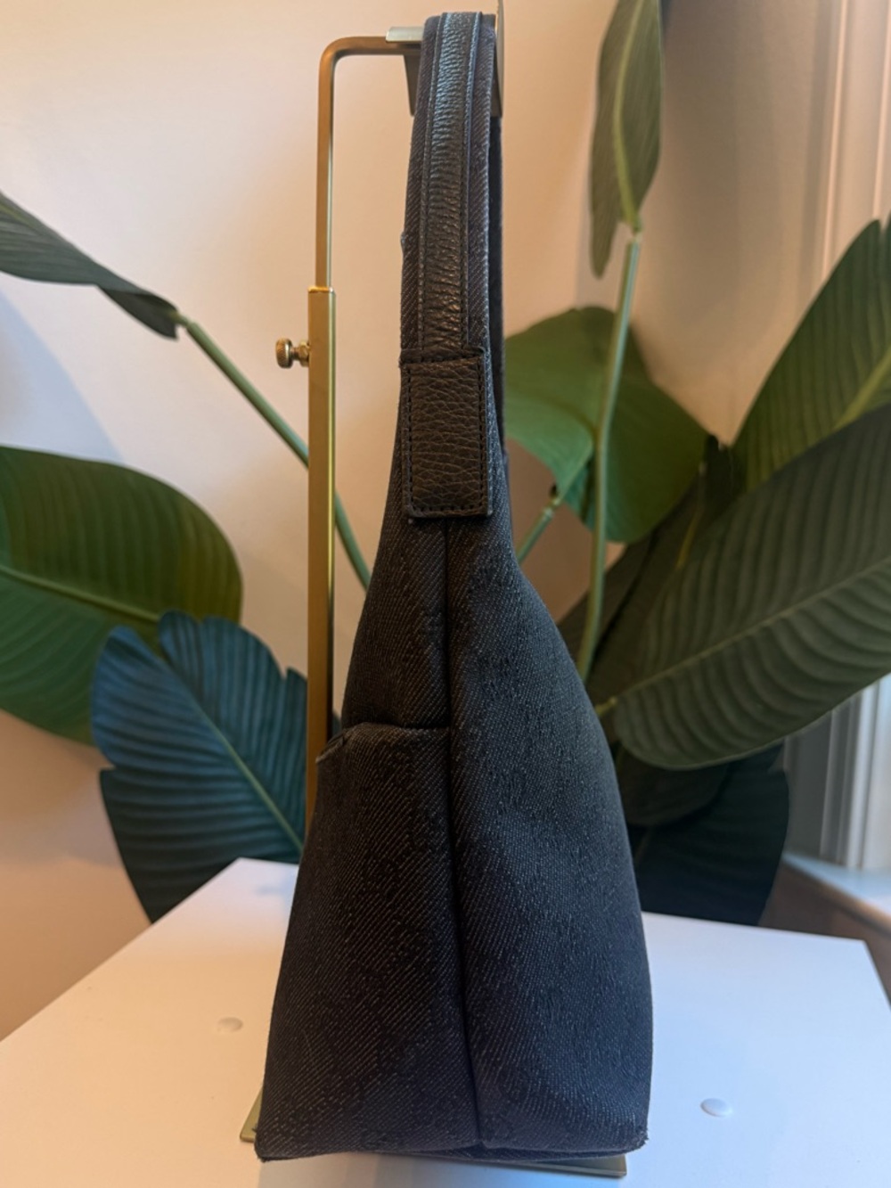 Gucci ‘Denim Monogram Small Hobo’ - Picture 3 of 13